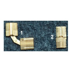 Hinged recessed, brass, 10mm