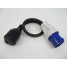 Converter CEE / schuko, cable 0.4m, 3x2.5mm²