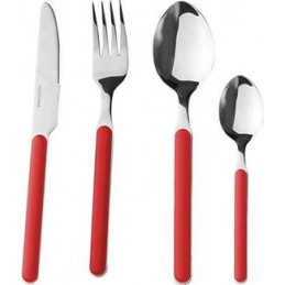 Cutlery set Delice red, 16...