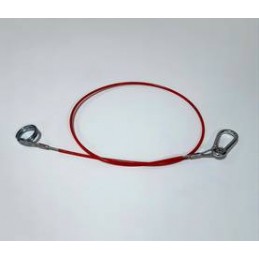 Safety cable 1000mm hook /...