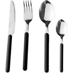 Cutlery set Delice black,...